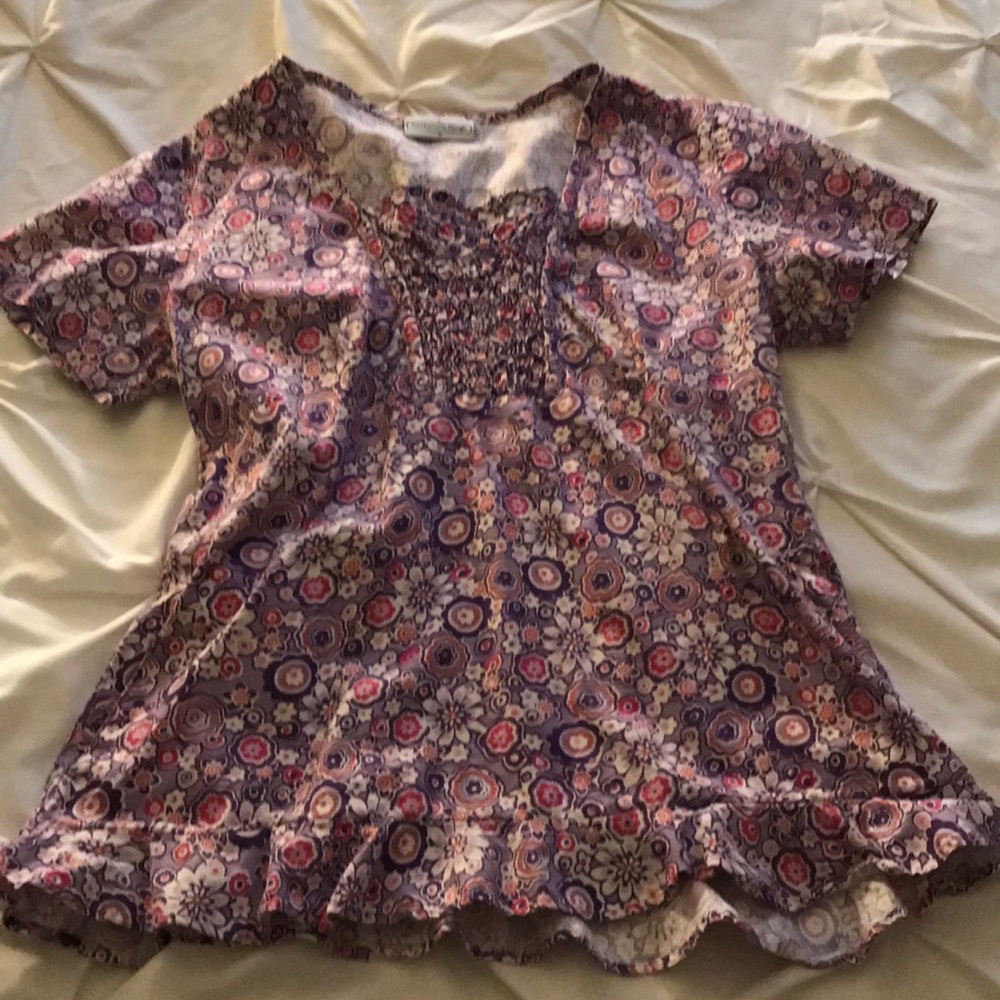 Unique and adorable scrub top!